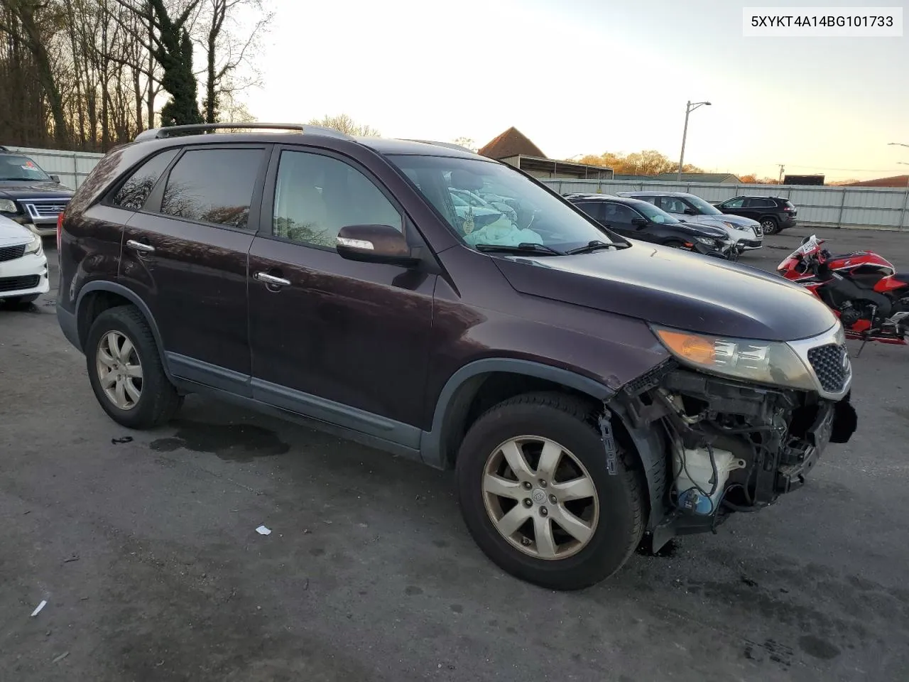 2011 Kia Sorento Base VIN: 5XYKT4A14BG101733 Lot: 79909404