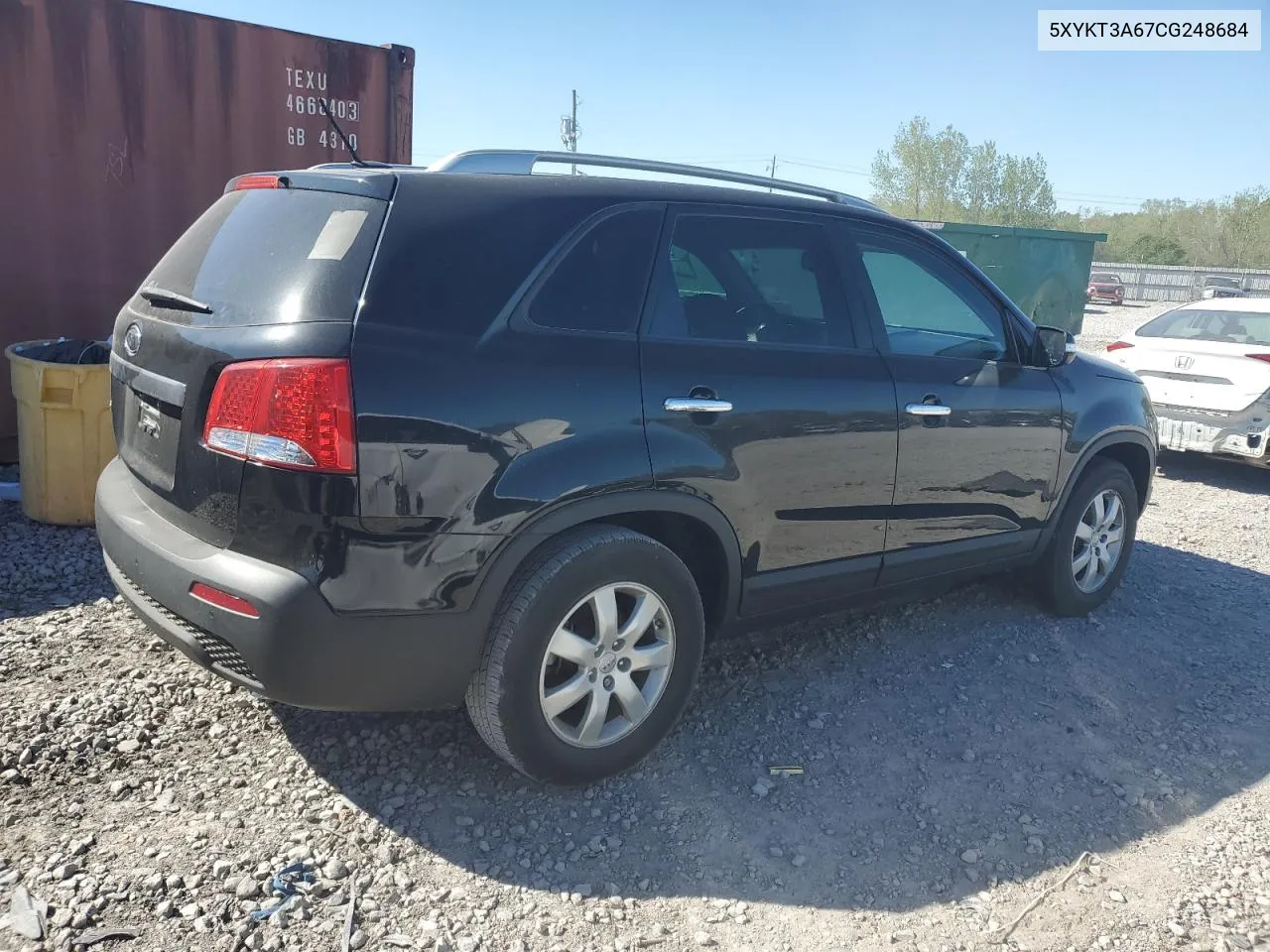 2012 Kia Sorento Base VIN: 5XYKT3A67CG248684 Lot: 49900354