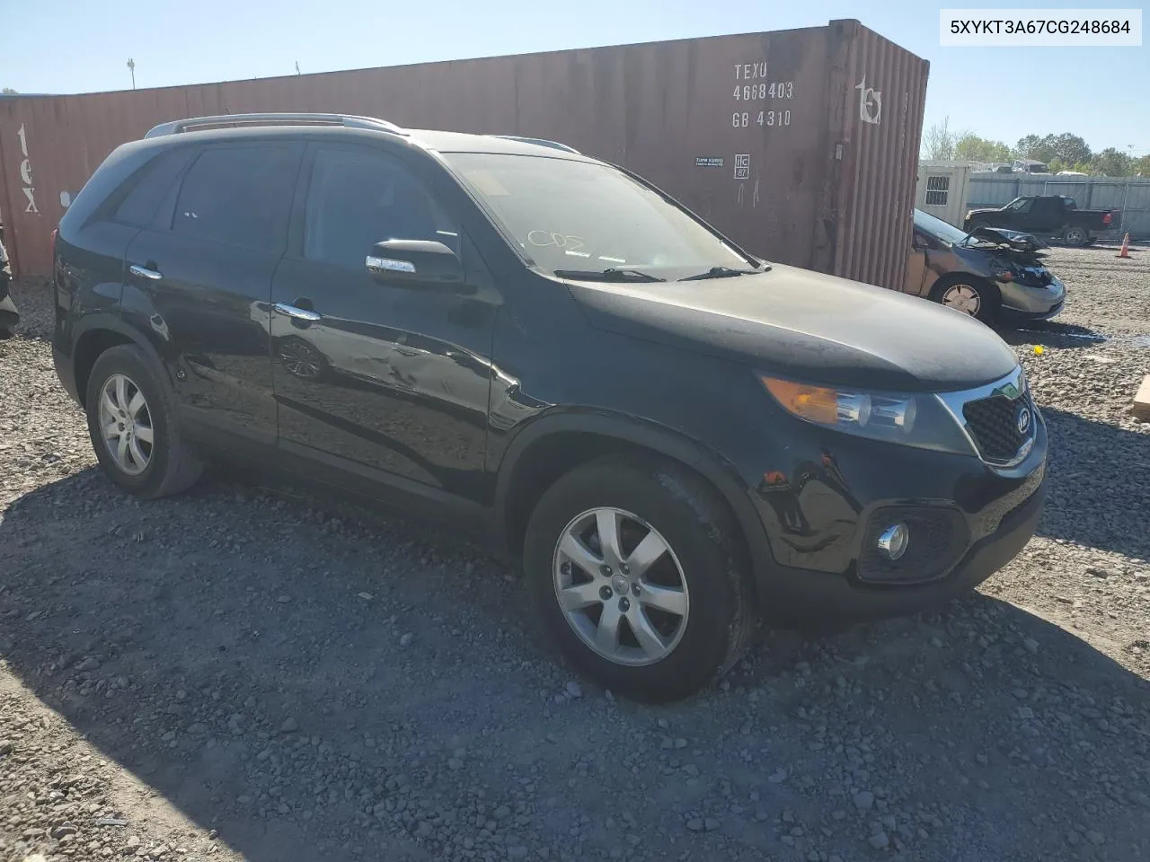 2012 Kia Sorento Base VIN: 5XYKT3A67CG248684 Lot: 49900354