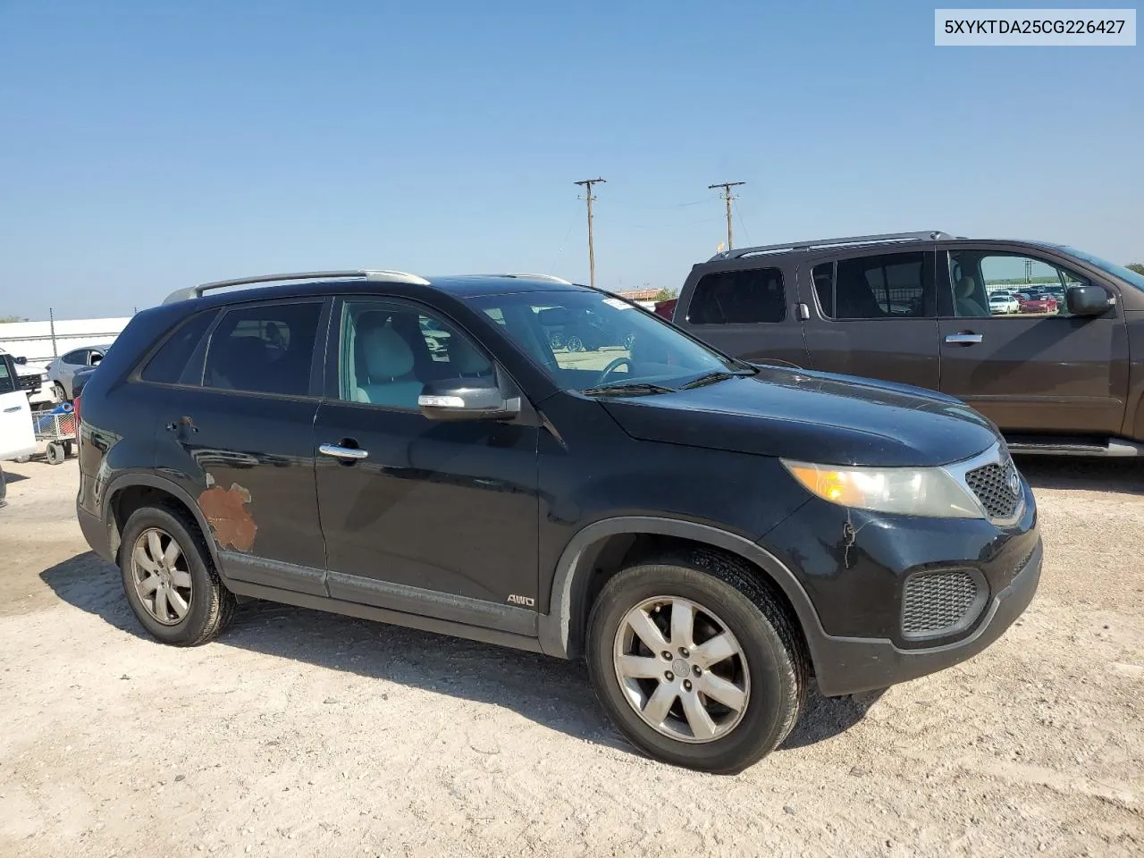 2012 Kia Sorento Base VIN: 5XYKTDA25CG226427 Lot: 58754644