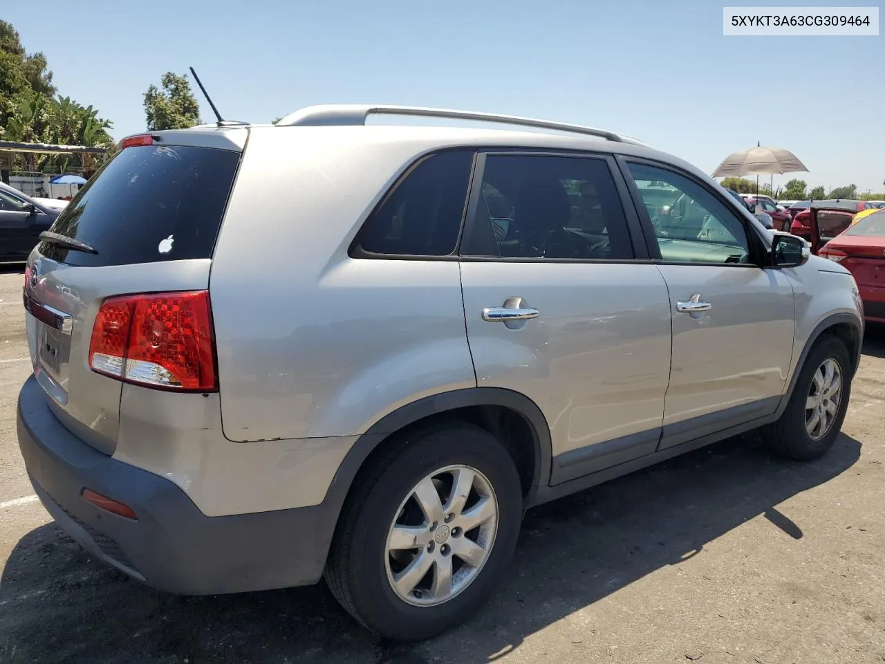 2012 Kia Sorento Base VIN: 5XYKT3A63CG309464 Lot: 60949674