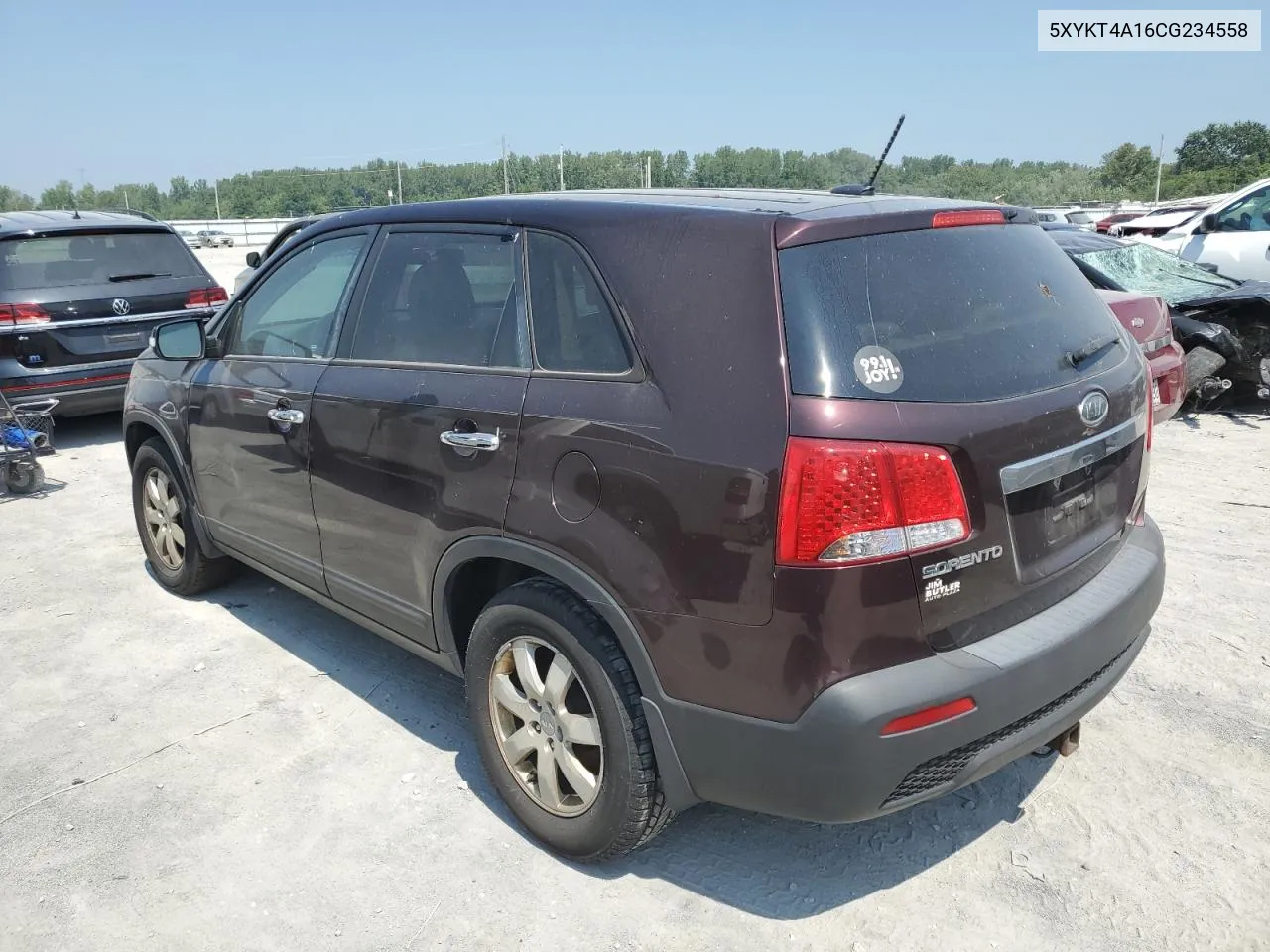 2012 Kia Sorento Base VIN: 5XYKT4A16CG234558 Lot: 64355043