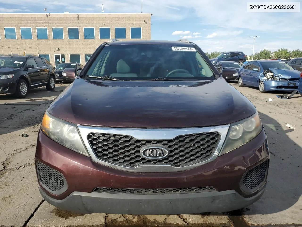 2012 Kia Sorento Base VIN: 5XYKTDA26CG226601 Lot: 66404044