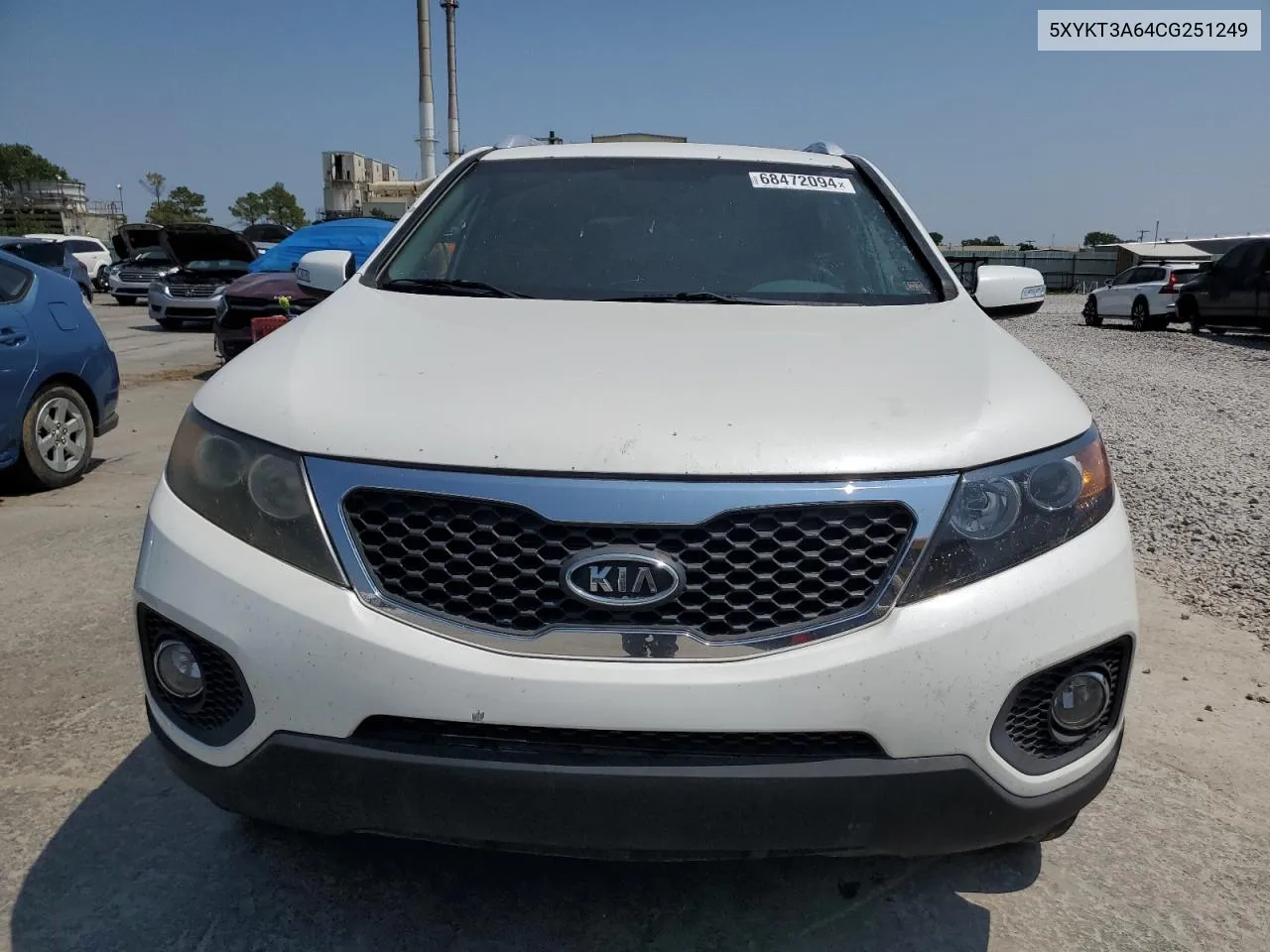 2012 Kia Sorento Base VIN: 5XYKT3A64CG251249 Lot: 68472094