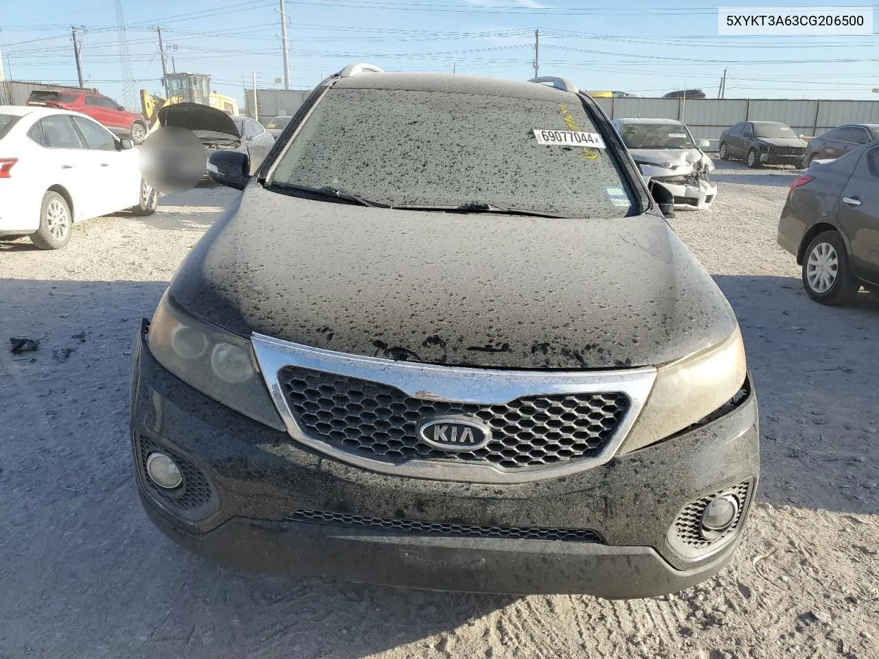 2012 Kia Sorento Base VIN: 5XYKT3A63CG206500 Lot: 69077044