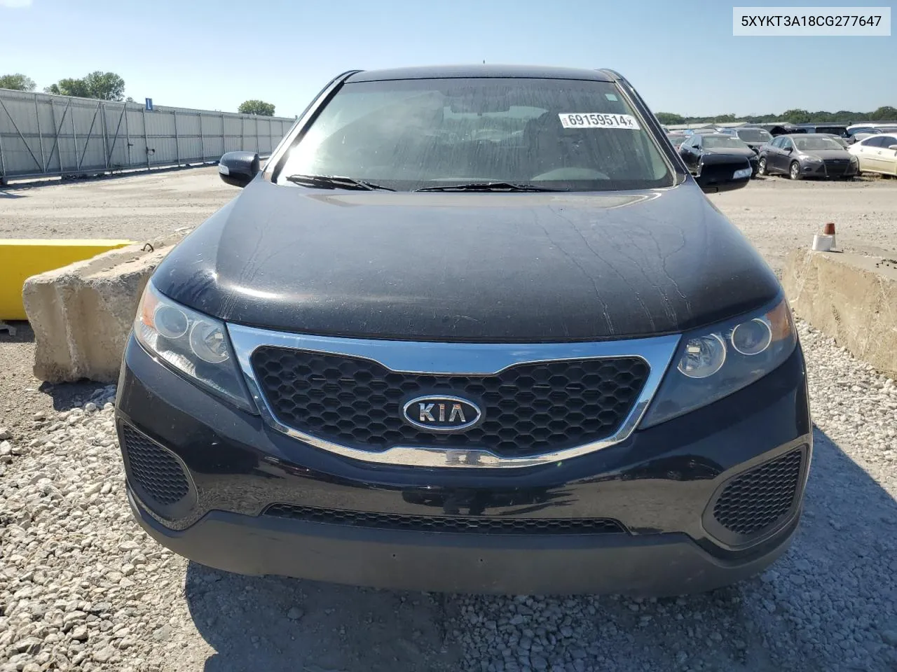 2012 Kia Sorento Base VIN: 5XYKT3A18CG277647 Lot: 69159514