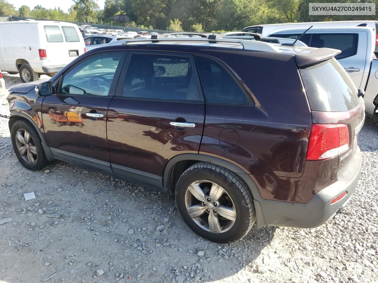 2012 Kia Sorento Ex VIN: 5XYKU4A27CG249415 Lot: 70518384