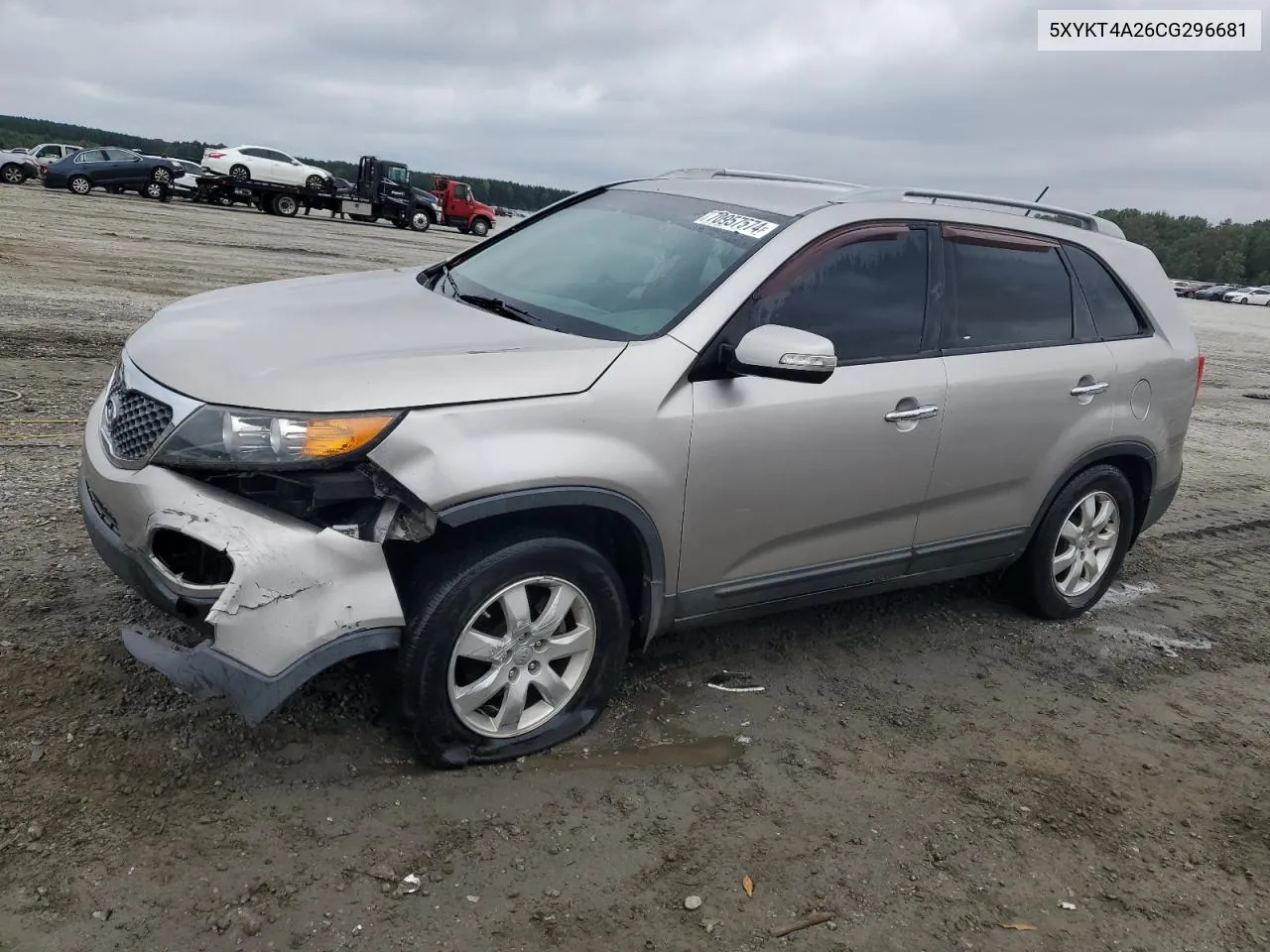 2012 Kia Sorento Base VIN: 5XYKT4A26CG296681 Lot: 70957574