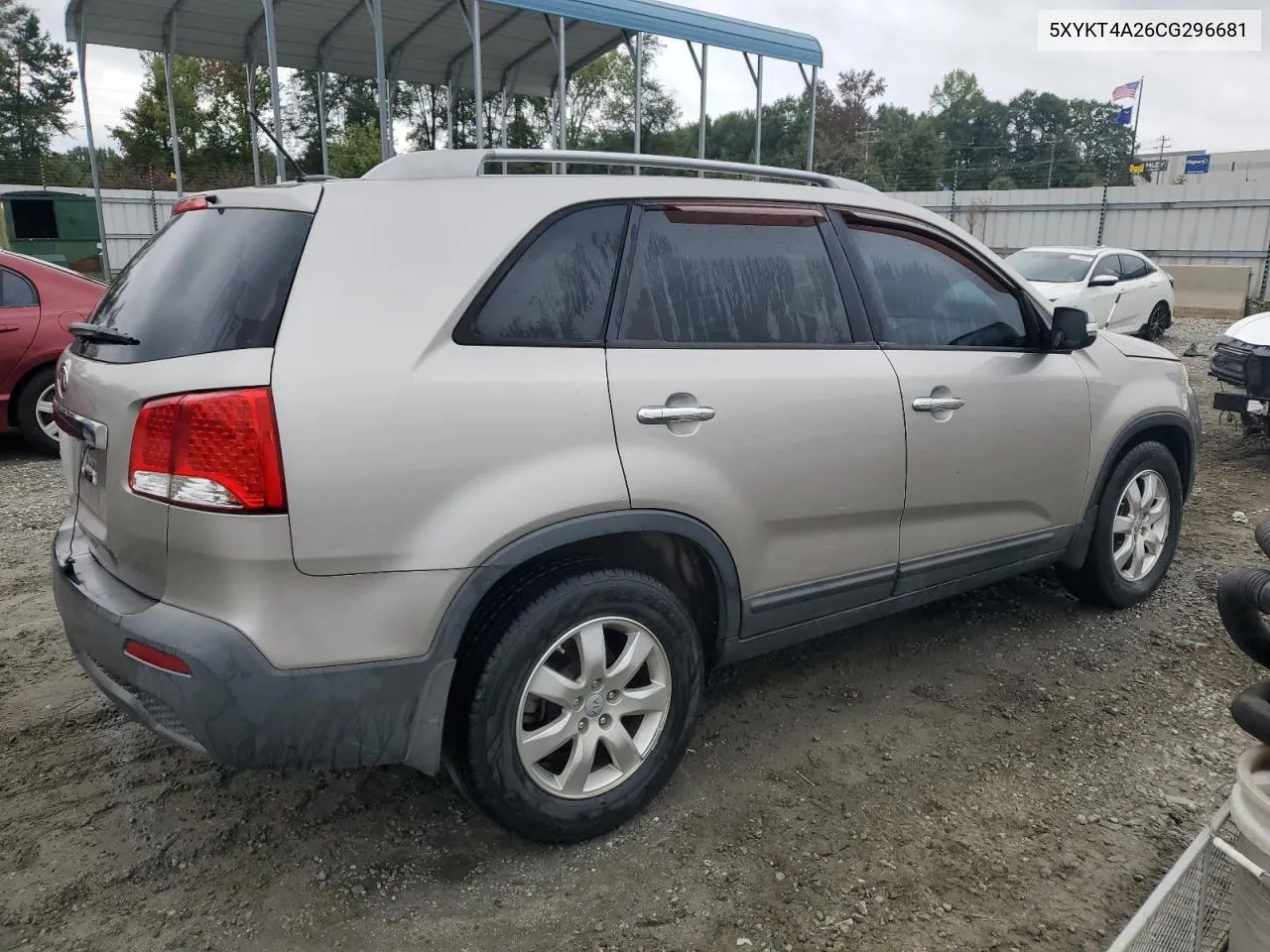 2012 Kia Sorento Base VIN: 5XYKT4A26CG296681 Lot: 70957574