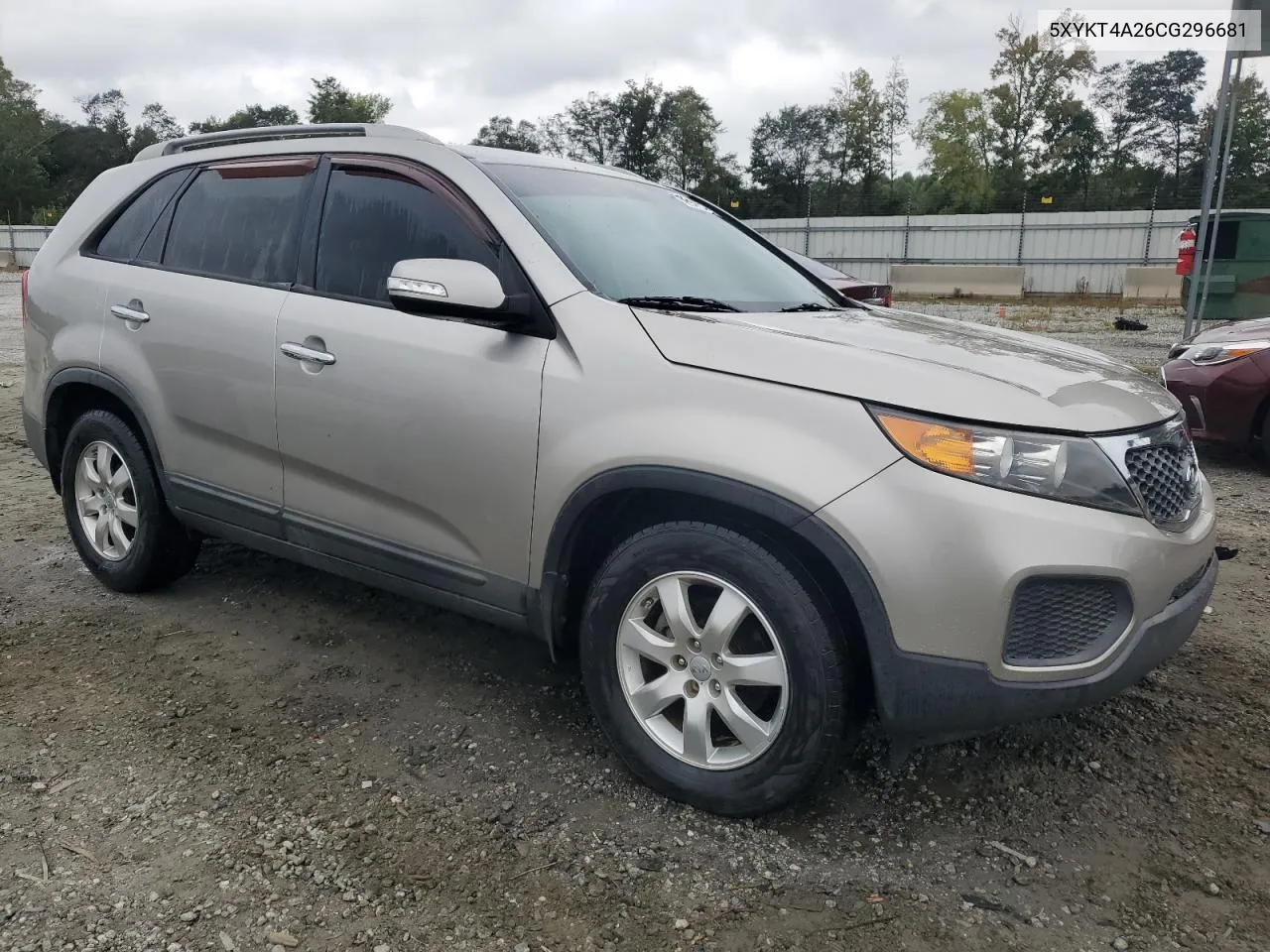 2012 Kia Sorento Base VIN: 5XYKT4A26CG296681 Lot: 70957574