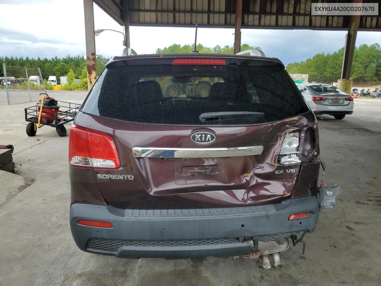 2012 Kia Sorento Ex VIN: 5XYKU4A20CG207670 Lot: 71268744