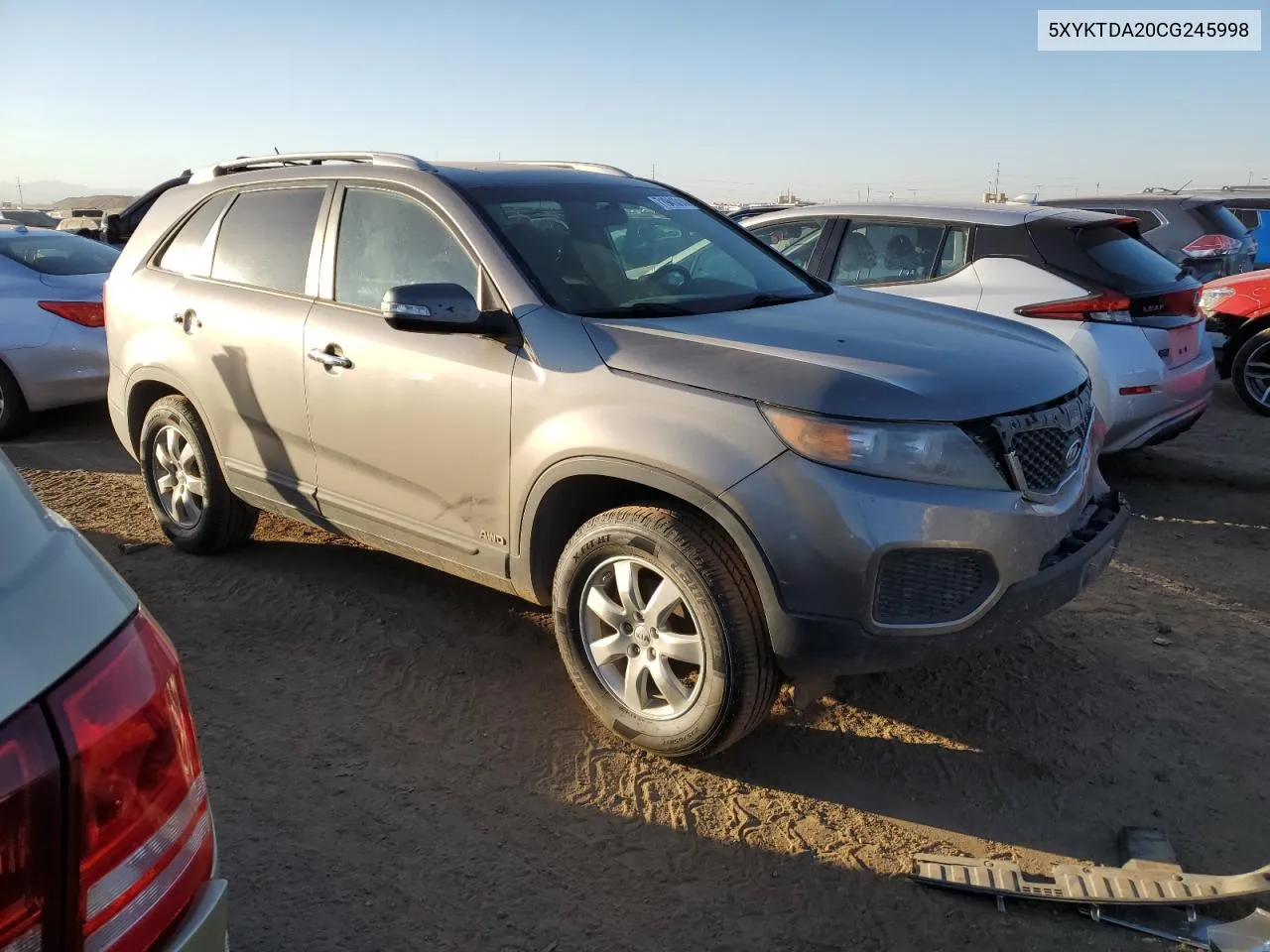 2012 Kia Sorento Base VIN: 5XYKTDA20CG245998 Lot: 71941014