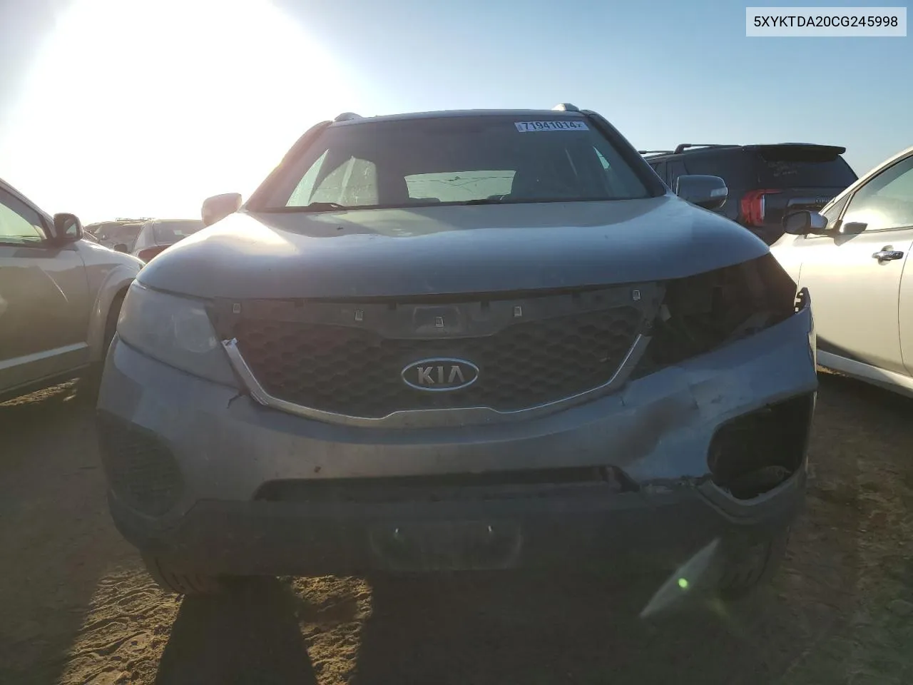 2012 Kia Sorento Base VIN: 5XYKTDA20CG245998 Lot: 71941014