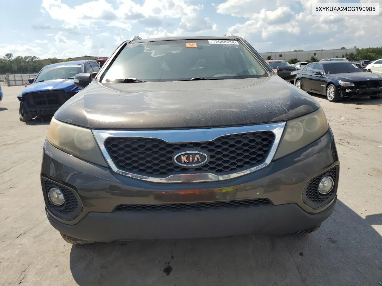 2012 Kia Sorento Ex VIN: 5XYKU4A24CG190985 Lot: 72058314