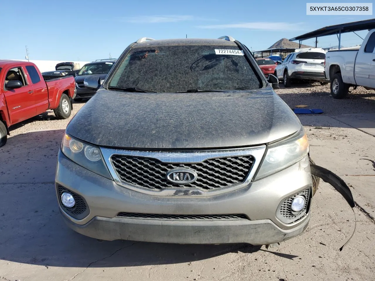 2012 Kia Sorento Base VIN: 5XYKT3A65CG307358 Lot: 72274454