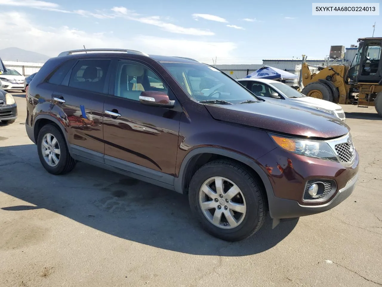 2012 Kia Sorento Base VIN: 5XYKT4A68CG224013 Lot: 72741014