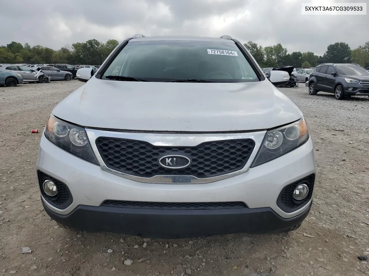 2012 Kia Sorento Base VIN: 5XYKT3A67CG309533 Lot: 72758164