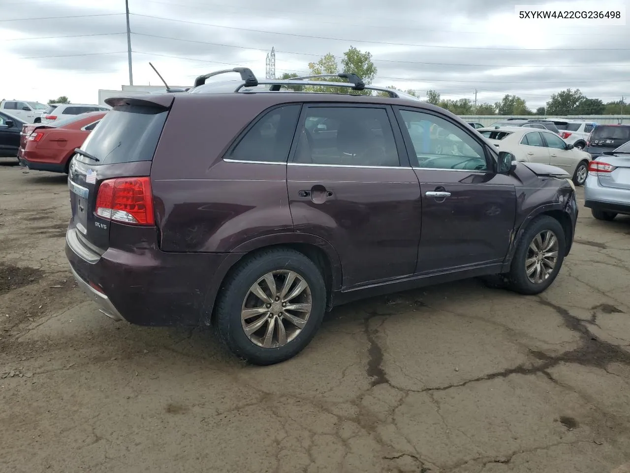 5XYKW4A22CG236498 2012 Kia Sorento Sx