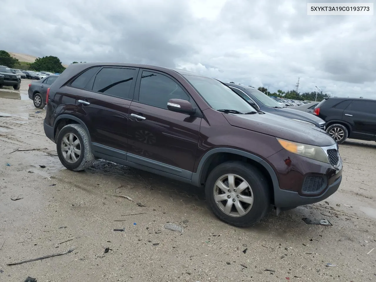 2012 Kia Sorento Base VIN: 5XYKT3A19CG193773 Lot: 75267454