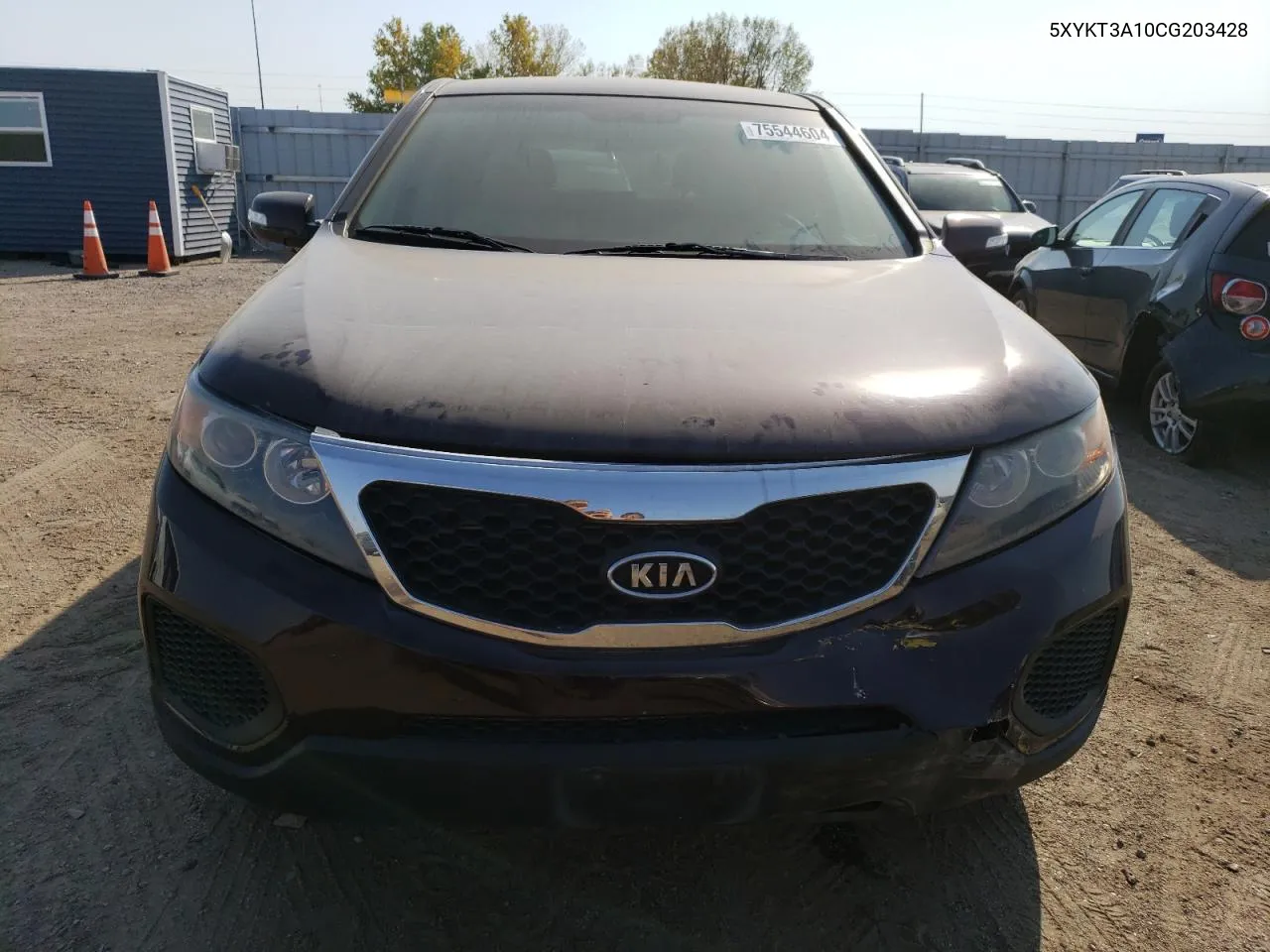 2012 Kia Sorento Base VIN: 5XYKT3A10CG203428 Lot: 75544604