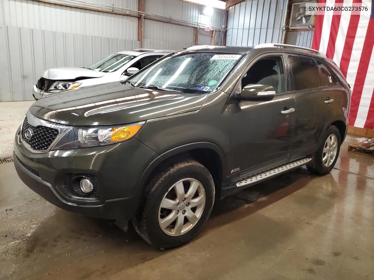 2012 Kia Sorento Base VIN: 5XYKTDA60CG273576 Lot: 75854354