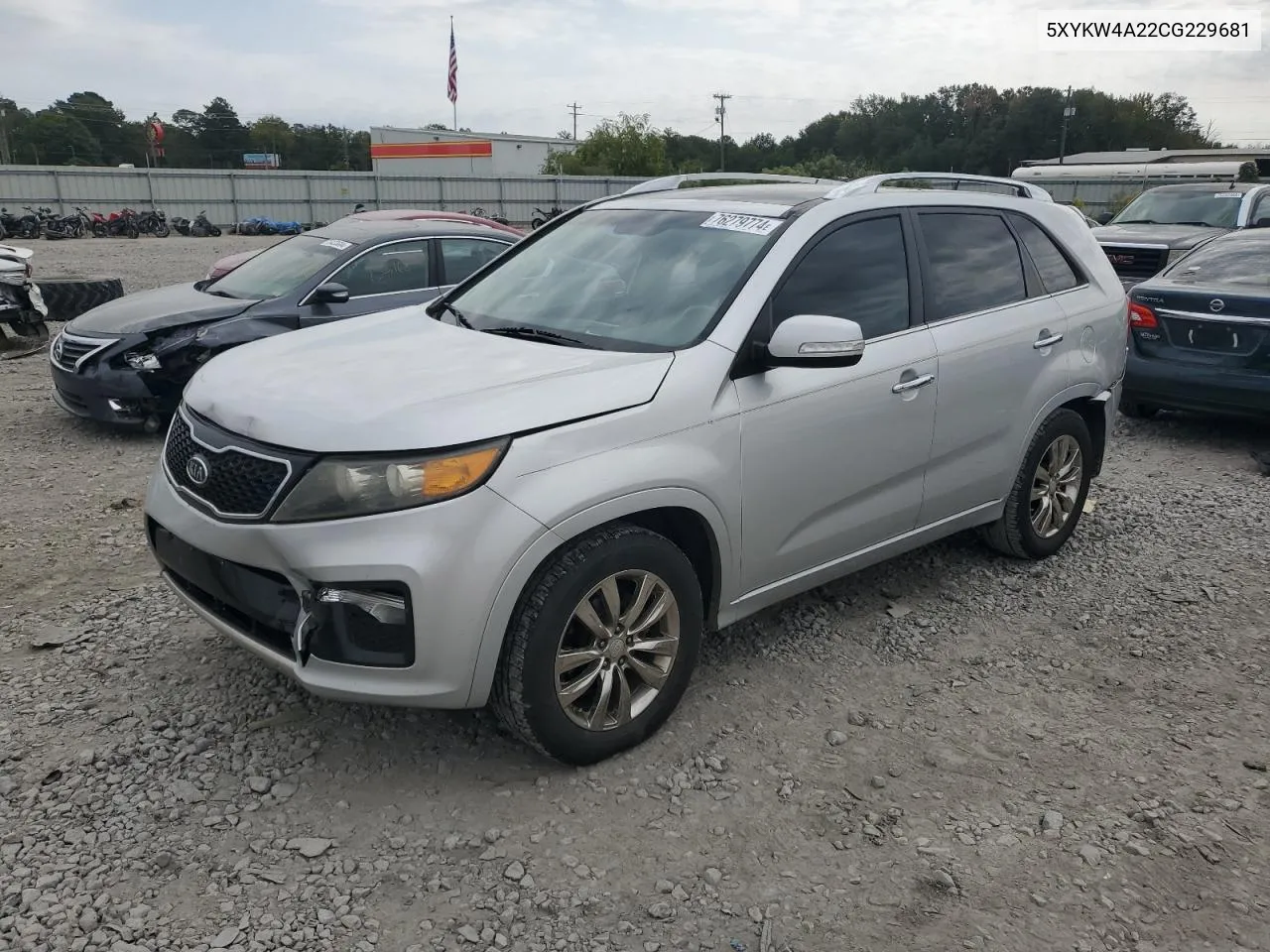 2012 Kia Sorento Sx VIN: 5XYKW4A22CG229681 Lot: 76279774