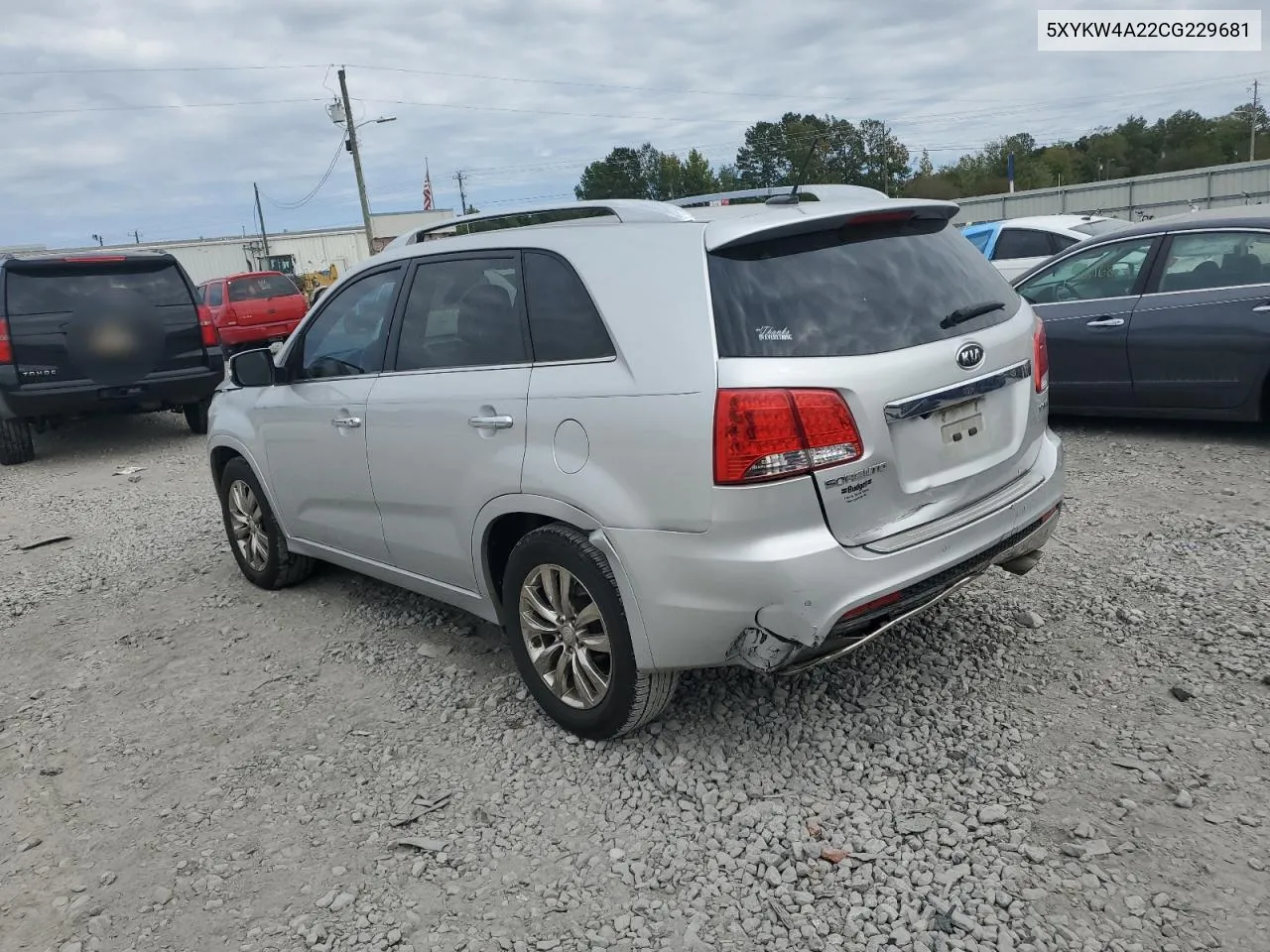 5XYKW4A22CG229681 2012 Kia Sorento Sx