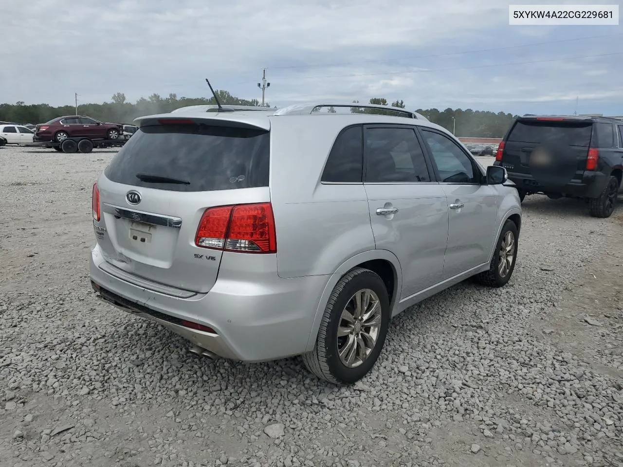 2012 Kia Sorento Sx VIN: 5XYKW4A22CG229681 Lot: 76279774