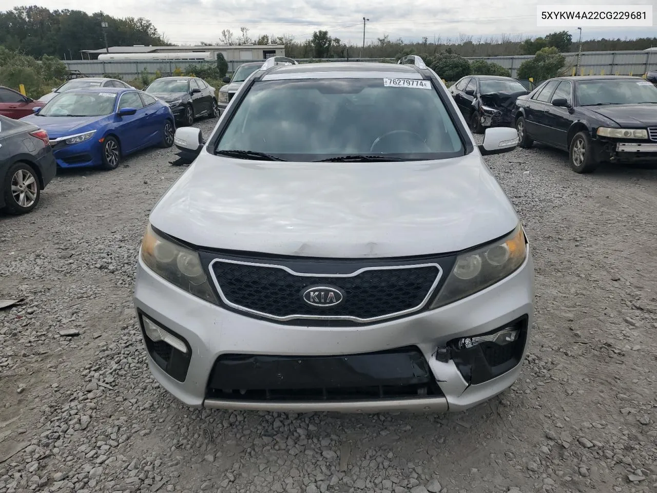 2012 Kia Sorento Sx VIN: 5XYKW4A22CG229681 Lot: 76279774