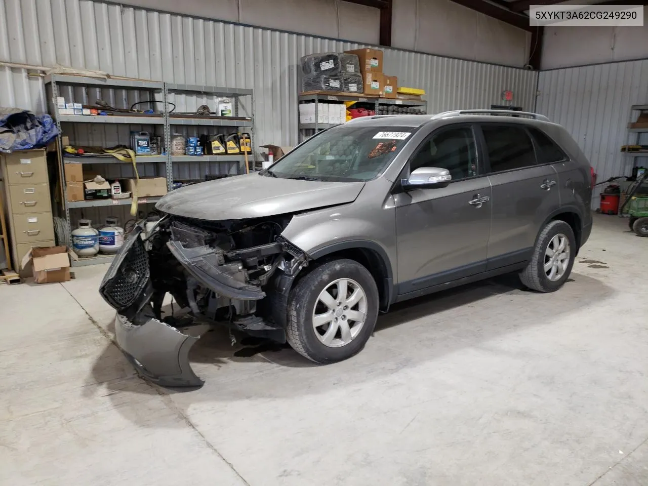 2012 Kia Sorento Base VIN: 5XYKT3A62CG249290 Lot: 76677924