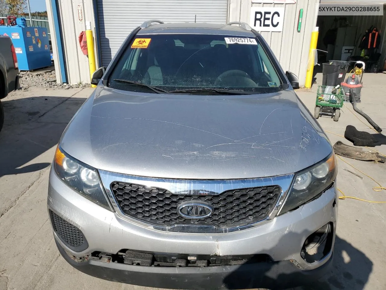 2012 Kia Sorento Base VIN: 5XYKTDA29CG288655 Lot: 76925774