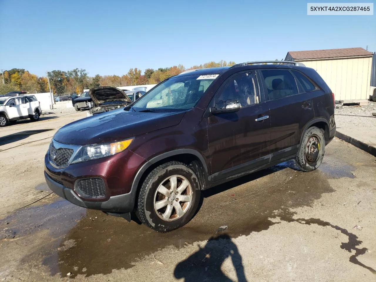 2012 Kia Sorento Base VIN: 5XYKT4A2XCG287465 Lot: 77210574