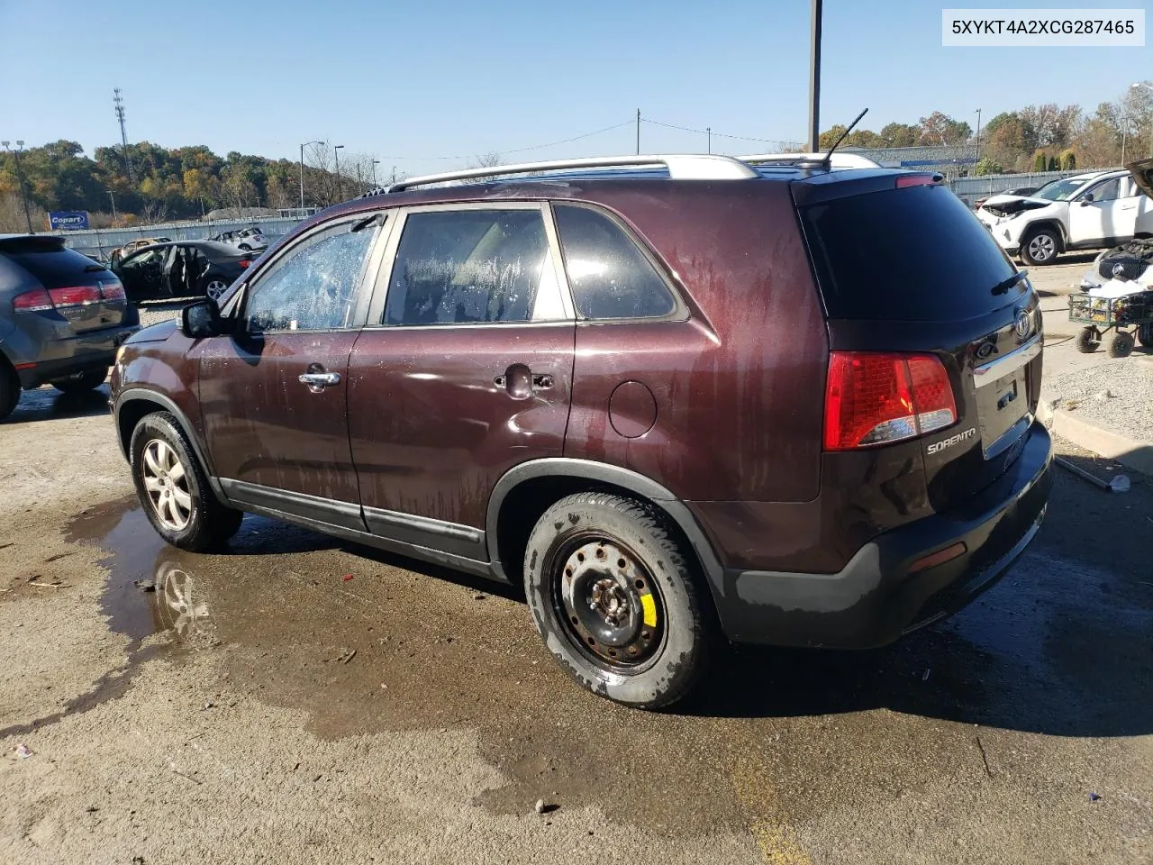 2012 Kia Sorento Base VIN: 5XYKT4A2XCG287465 Lot: 77210574