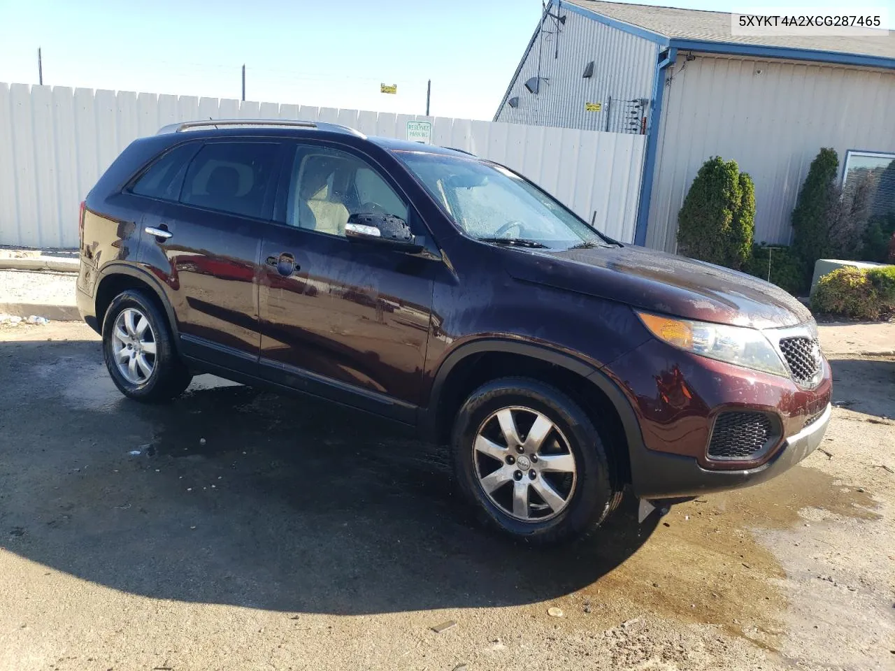 2012 Kia Sorento Base VIN: 5XYKT4A2XCG287465 Lot: 77210574