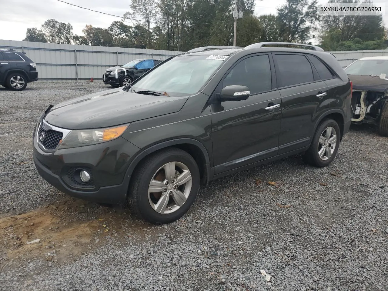 2012 Kia Sorento Ex VIN: 5XYKU4A28CG206993 Lot: 77710344