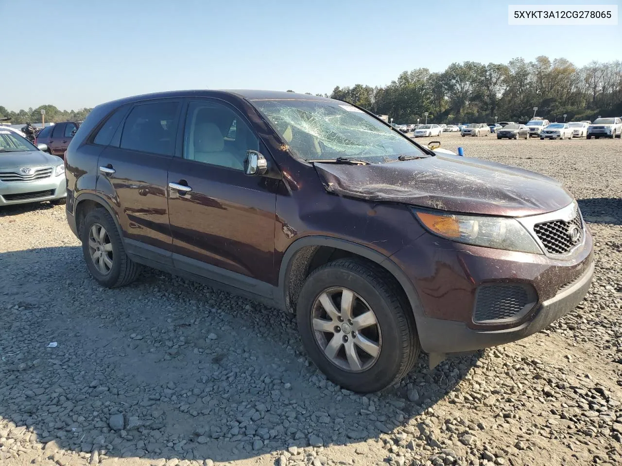 2012 Kia Sorento Base VIN: 5XYKT3A12CG278065 Lot: 78025984