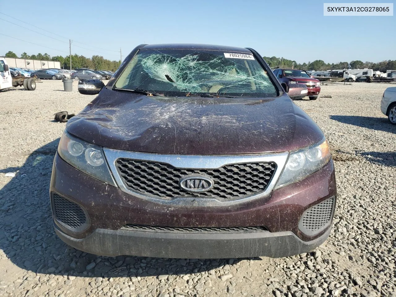 5XYKT3A12CG278065 2012 Kia Sorento Base