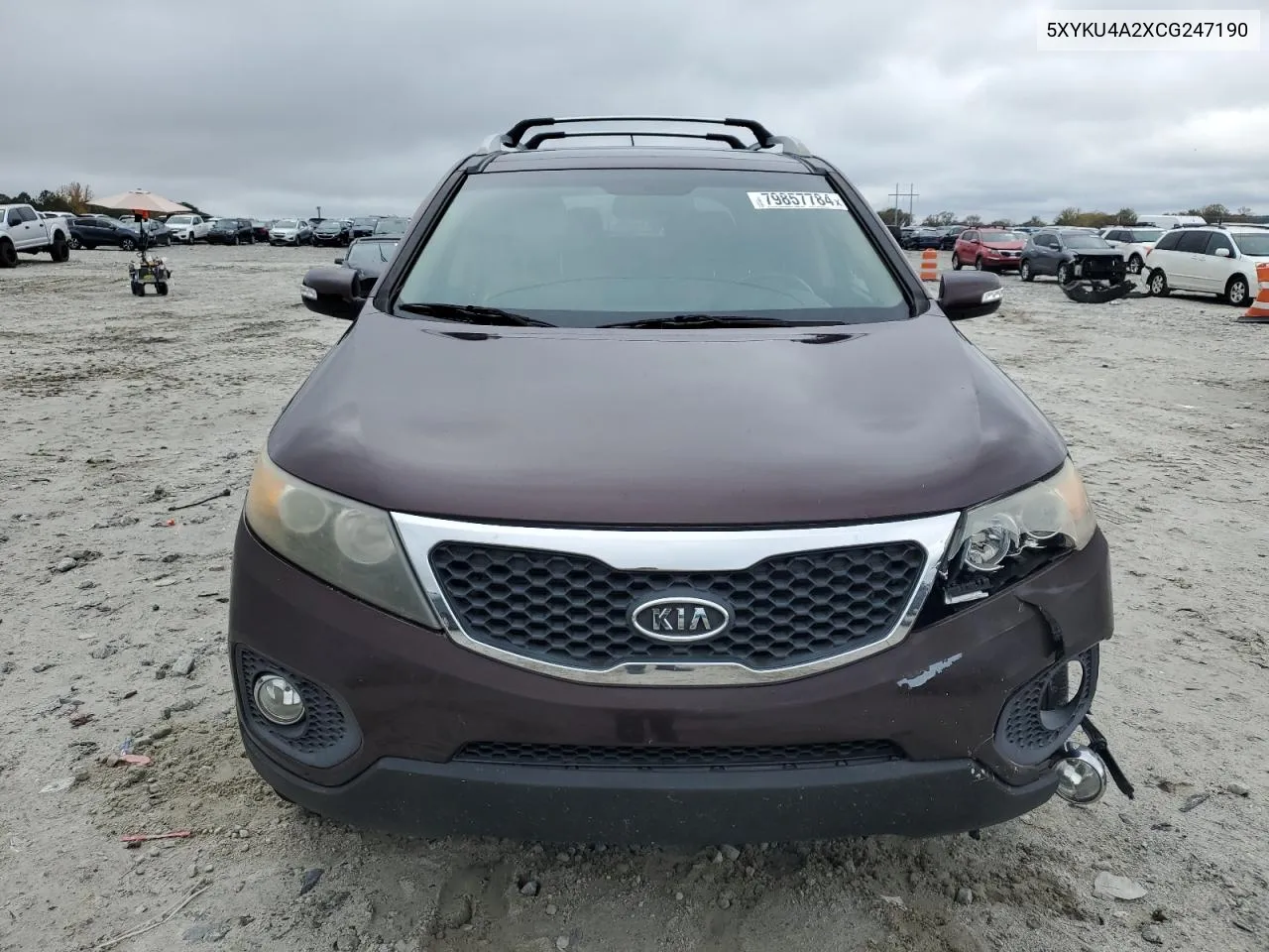 2012 Kia Sorento Ex VIN: 5XYKU4A2XCG247190 Lot: 79857784