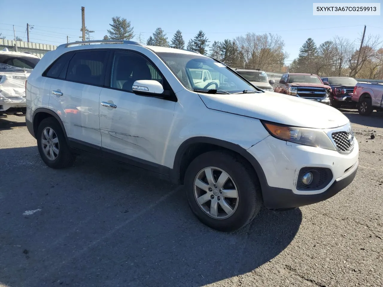 2012 Kia Sorento Base VIN: 5XYKT3A67CG259913 Lot: 80079314