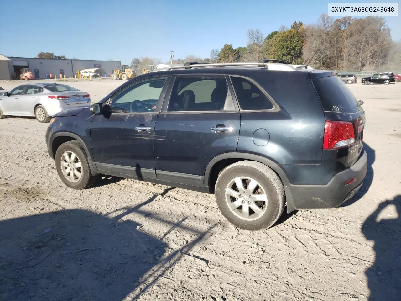 2012 Kia Sorento Base VIN: 5XYKT3A68CG249648 Lot: 80492674