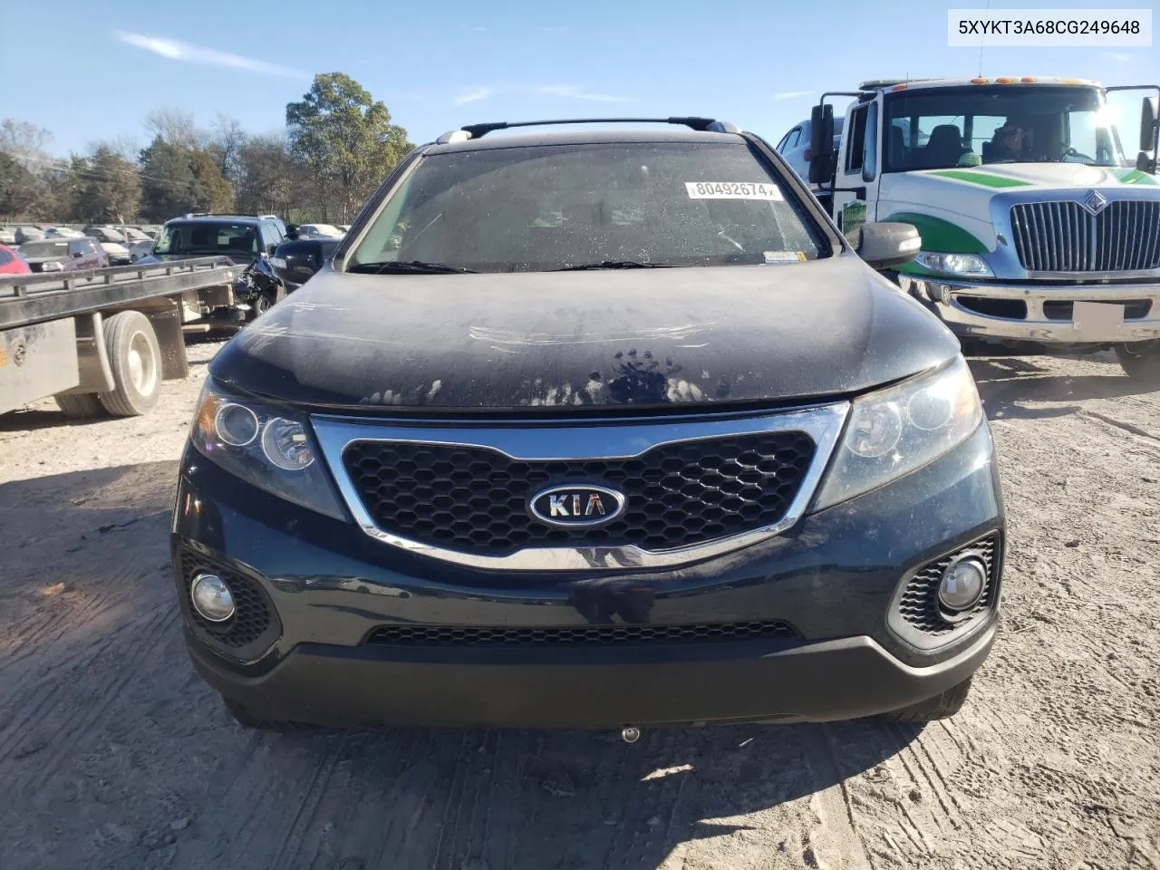 2012 Kia Sorento Base VIN: 5XYKT3A68CG249648 Lot: 80492674