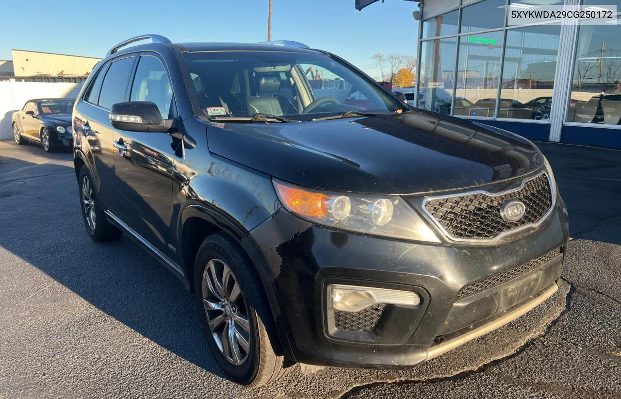 2012 Kia Sorento Sx VIN: 5XYKWDA29CG250172 Lot: 80945934