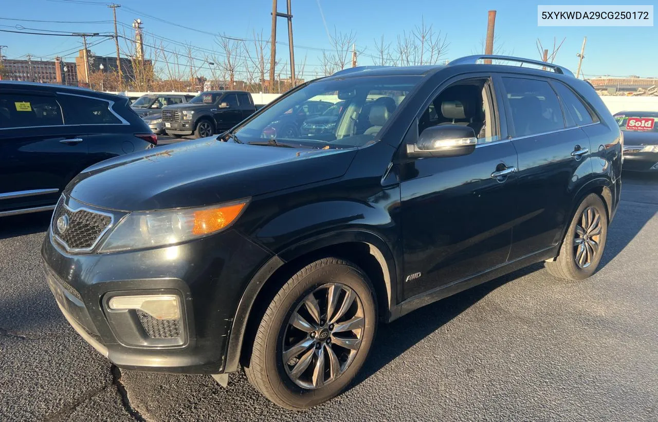 2012 Kia Sorento Sx VIN: 5XYKWDA29CG250172 Lot: 80945934