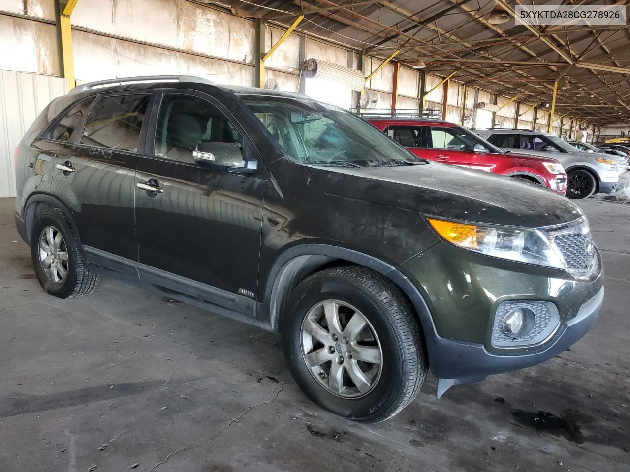 2012 Kia Sorento Base VIN: 5XYKTDA28CG278926 Lot: 81063844