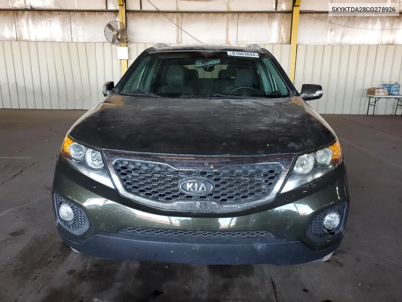 2012 Kia Sorento Base VIN: 5XYKTDA28CG278926 Lot: 81063844