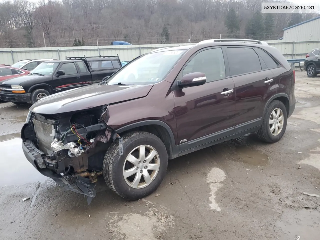 2012 Kia Sorento Base VIN: 5XYKTDA67CG260131 Lot: 81089804