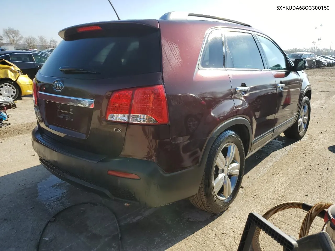 2012 Kia Sorento Ex VIN: 5XYKUDA68CG300150 Lot: 81124414