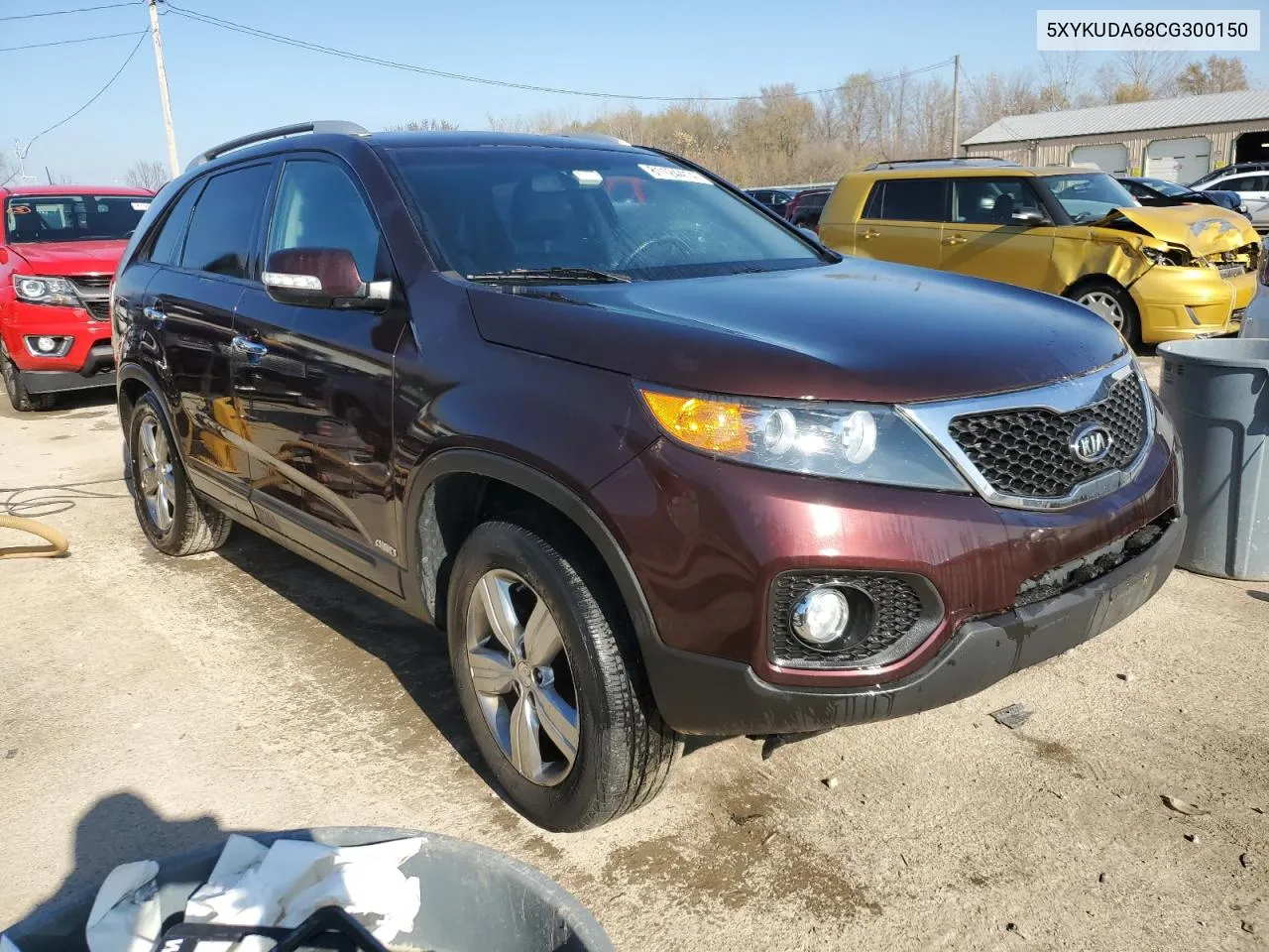 2012 Kia Sorento Ex VIN: 5XYKUDA68CG300150 Lot: 81124414