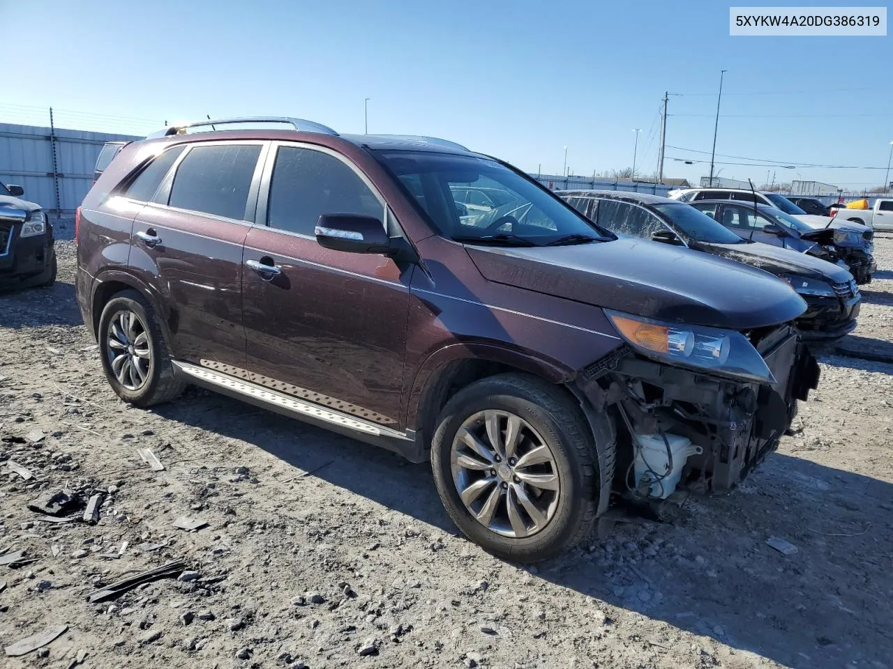 5XYKW4A20DG386319 2013 Kia Sorento Sx