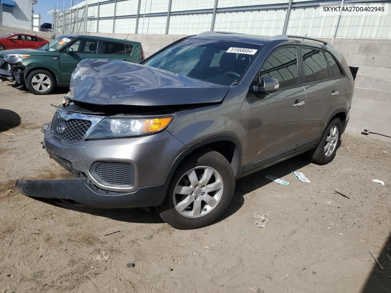 5XYKT4A27DG402945 2013 Kia Sorento Lx